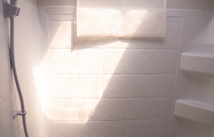 Separate indoor shower