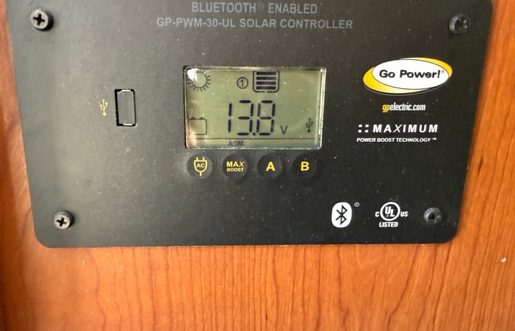 Solar power added recently for more power during dry camping options