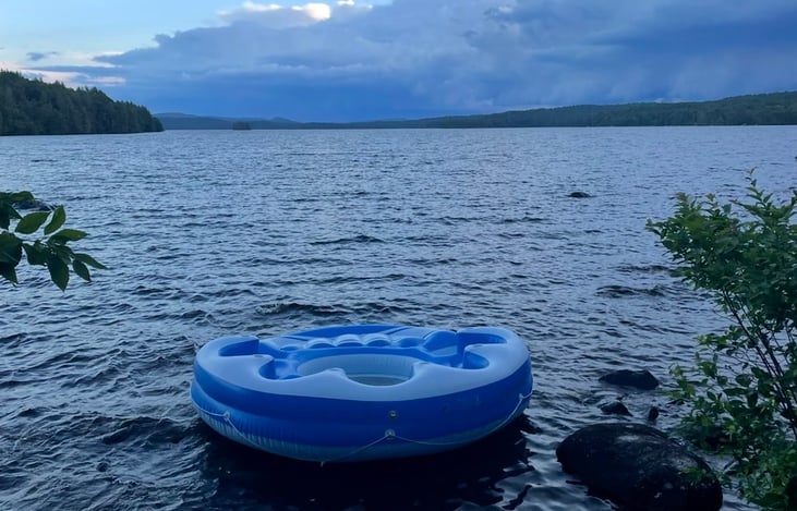 Five seat floating island available to rent, $75 for week