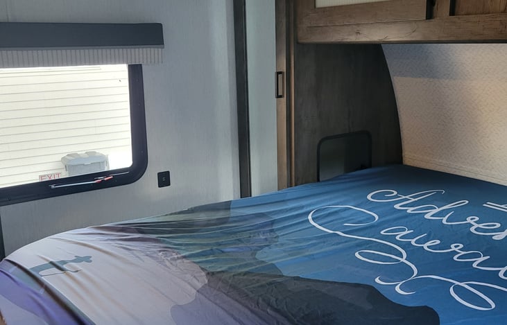 Emergency Exit window in Master Bed