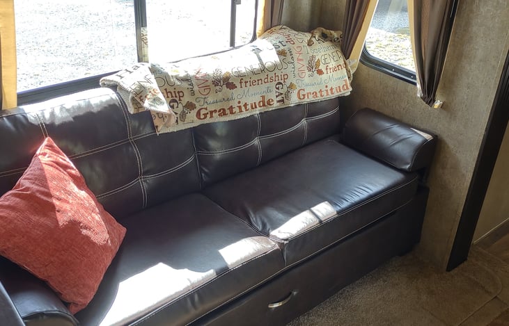 Jack knife sofa (good for 1-2 to sleep)