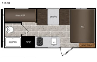 2019 Prime Time RV PTX 160BH