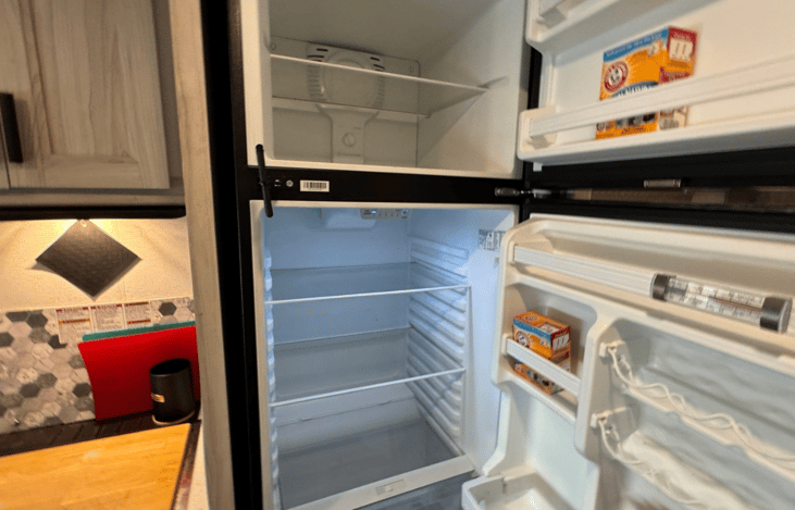 Roomy refrigerator AND FREEZER.