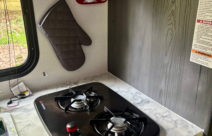 2 gas burner for cooking