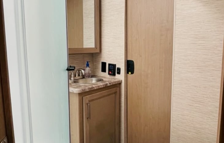 Bathroom From Living Area