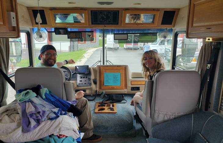 Very first happy campers!