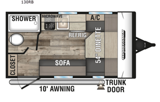 2022 KZ 130RB - Lightweight & Family Friendly