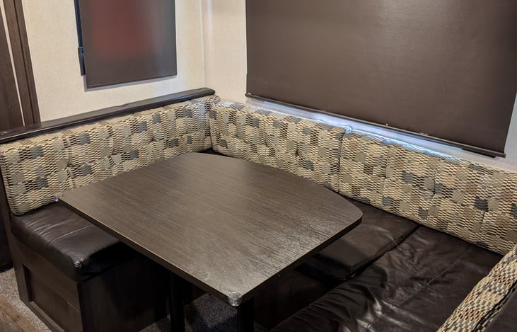 Kitchen table and bench storage