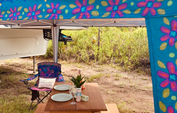 Outdoor Canopy setup