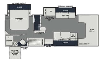 2022 Coachmen Leprechaun 260DS Ford 450, Sleeps 8