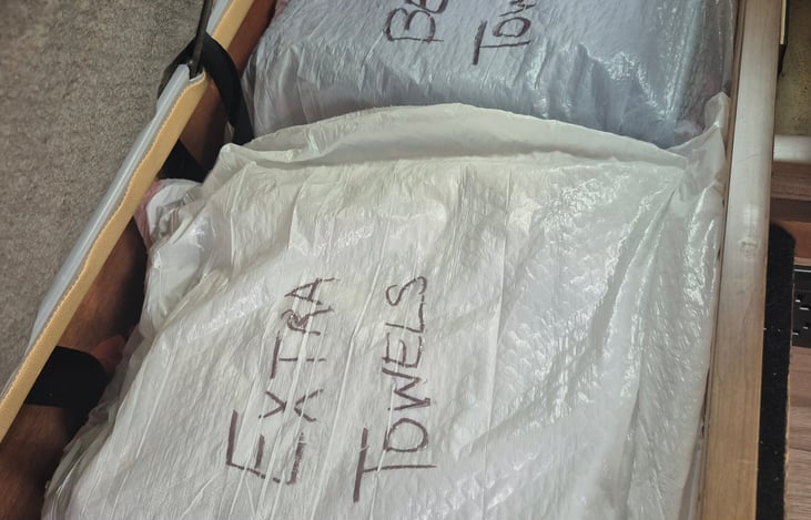 Extra Bathroom Towels and Beach Towels