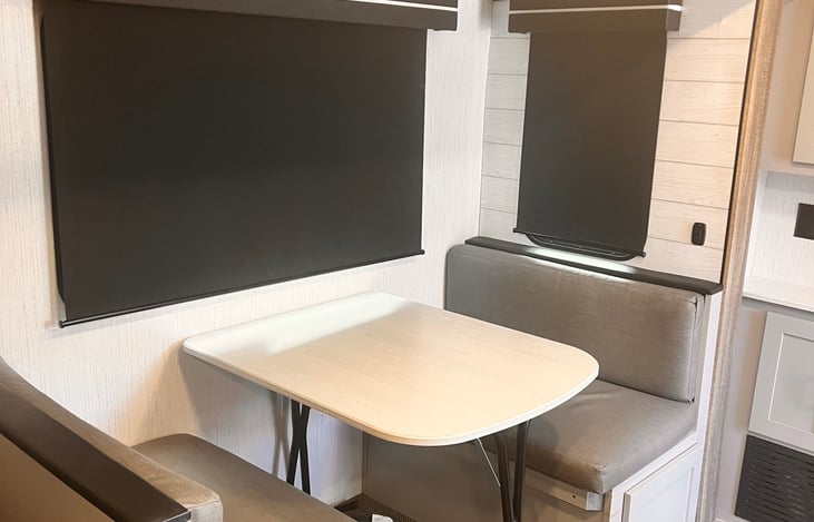 Dining table/fold down bed