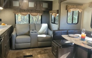 2018 Keystone Passport at neat Cozy Acres RV Park