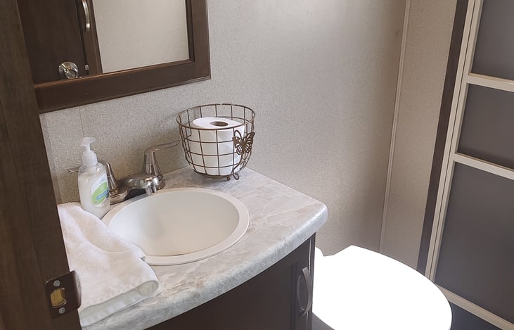 Half bath for the bunkroom