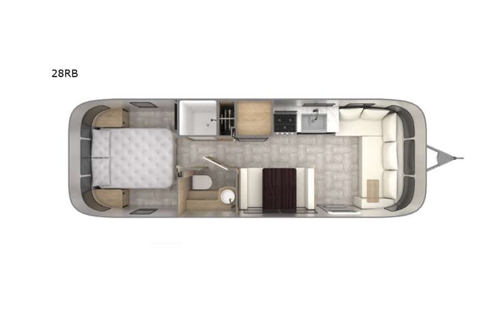 Representative floor plan provided by a trusted RVshare partner.