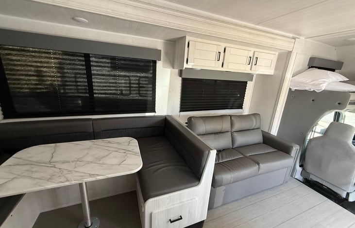 Theater seating which can be used while driving.