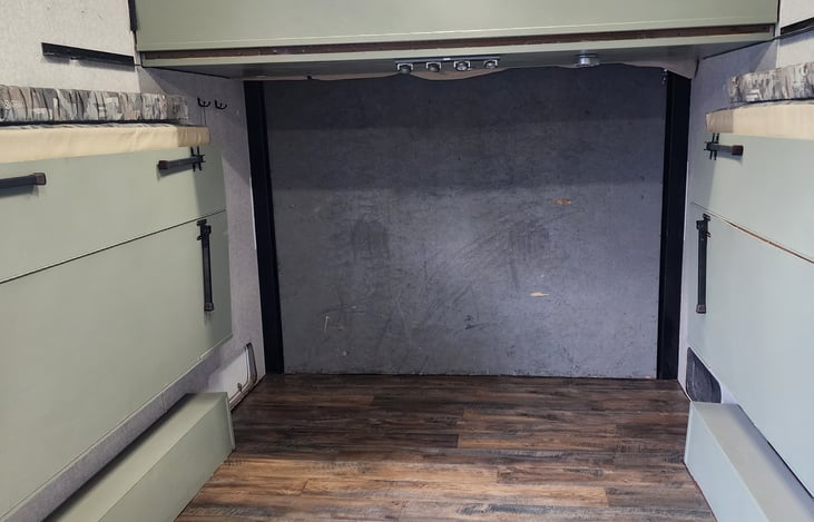 benches fold up for travel and if more space is needed