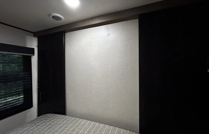 Private suite with both doors closed