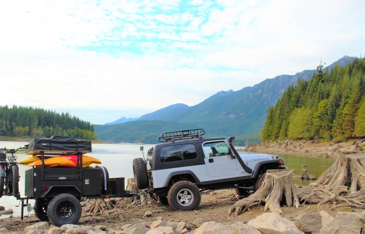 This trailer is great for off road adventures!