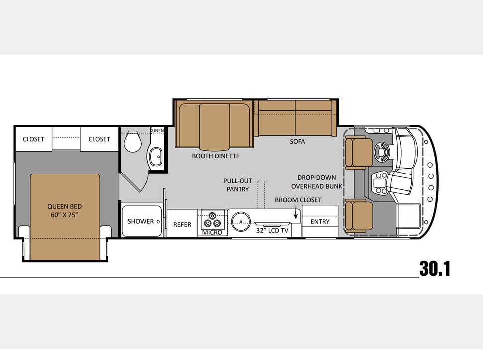 Class A Motor Home rentals in Madison