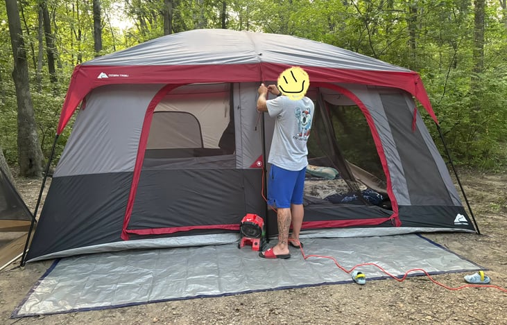 12 person tent. *Available for add on.*