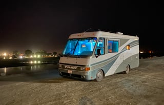 Modern and elegant Fun Bus with driver