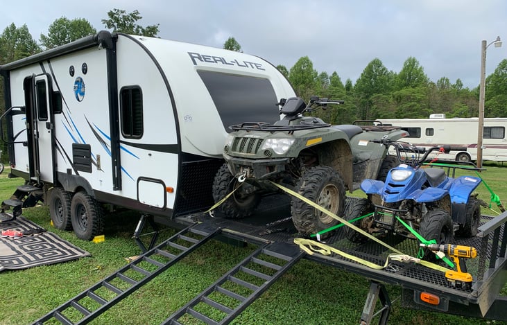 ATVs loaded. (ATVs not included.)