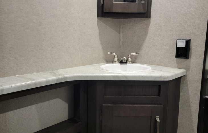 Bathroom sink and storage