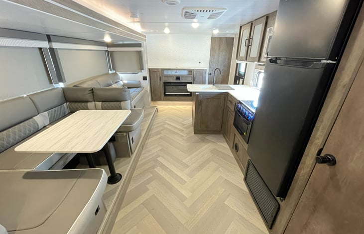 Living space before TV was installed