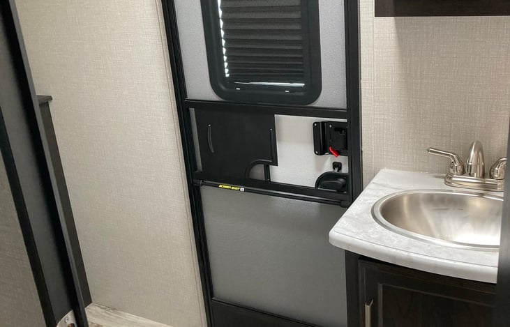 Outside access to bathroom