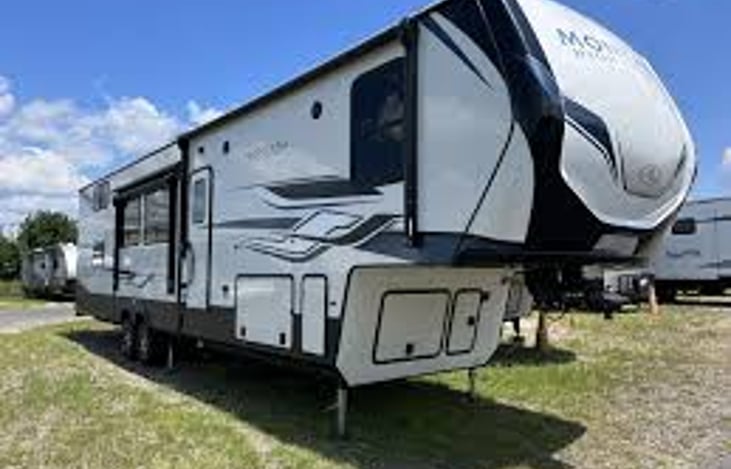 Exterior with slides in.