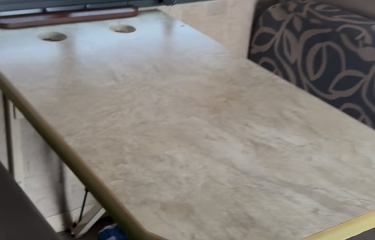 Dining table -folds down into bed