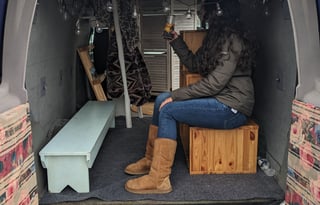 Cozy High Top Van for Tailgating, Camping, & More!