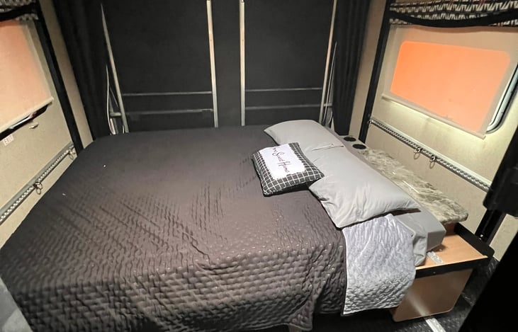 When the toys are all unpacked, it is just an easy switch to lower the bed to sleep comfortable at night!