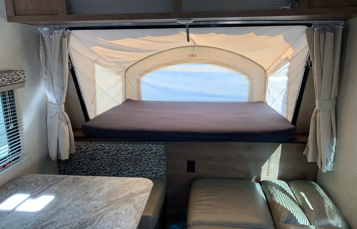 First tent bed 54" x 74"