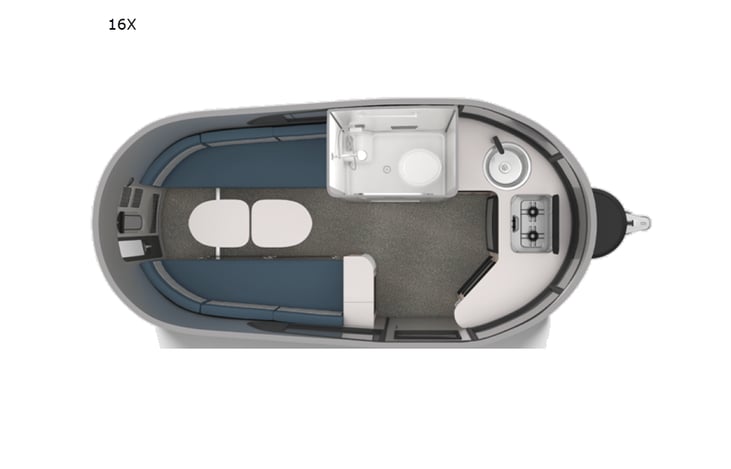 Representative floor plan provided by a trusted RVshare partner.