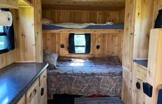 2015 Outdoor Getaway Rec Trailers 16” Basic 4 man Sleeper V Fish house