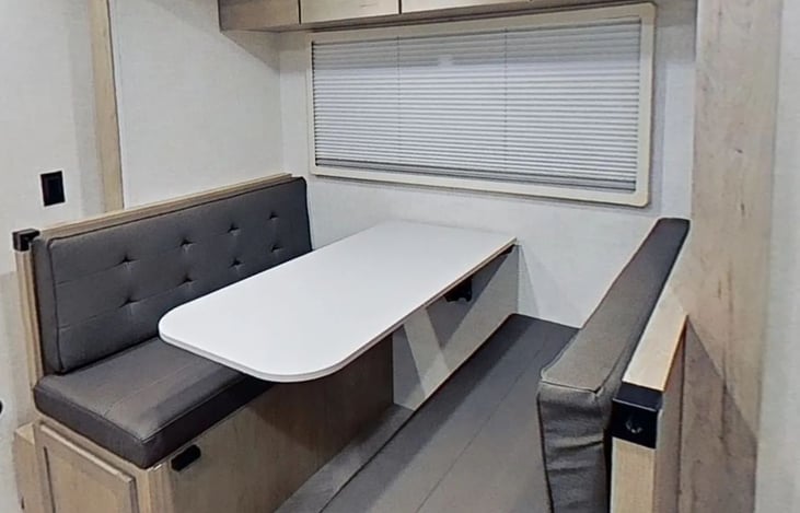 Dinette converts to a bed