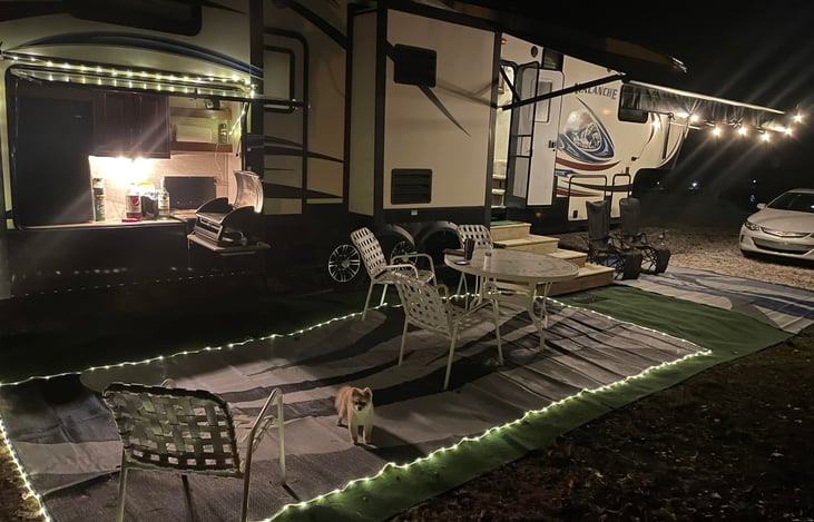 Port Cove Loving Galmping at night