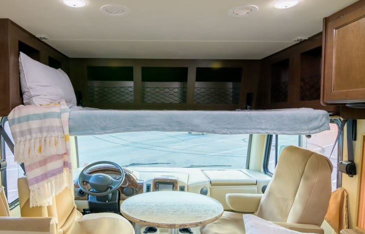 Pull down bunk holds up to 200lbs.