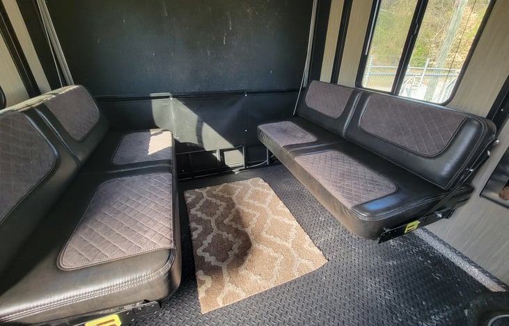 Garage area with seats down