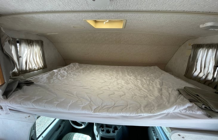 Cab Over Bed with Memory Foam Topper