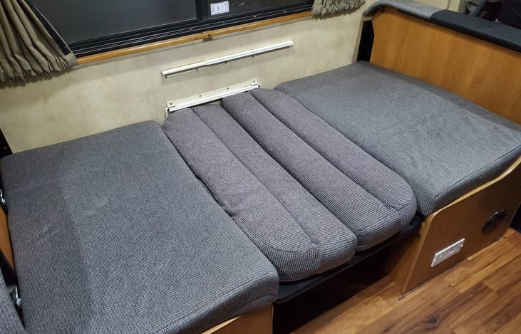 Dinette setup for sleeping