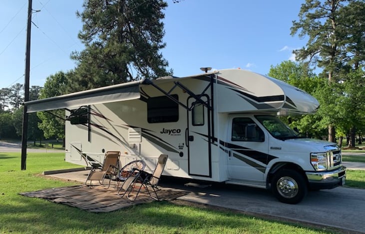 relax under the awning