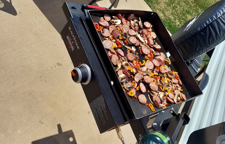 Bumper mounted griddle