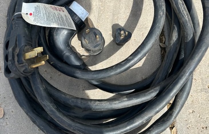 50 AMP Power cord with 30 AMP and 110 V Adapter