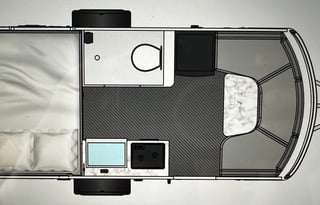 Easy to tow modern camper