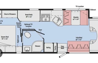 National Park-friendly Class C sleeps 8!