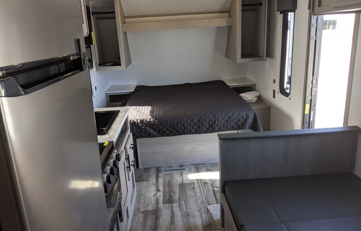 Interior: middle to the front