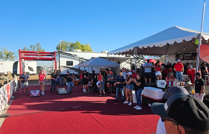 Trailer at Nascar Event 2023